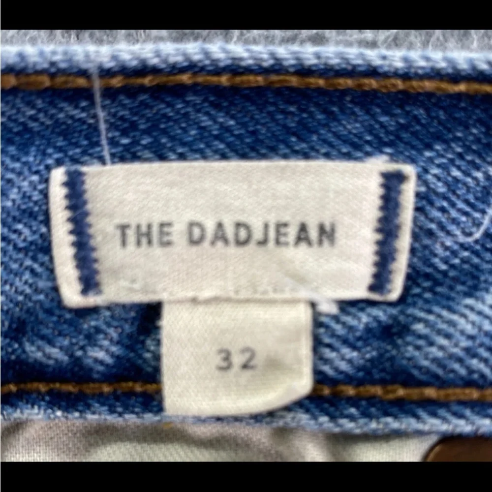 Madewell The Dad Jean 32 High Rise Med Wash Button Fly 100% Cotton Relaxed Fit - Picture 4 of 12